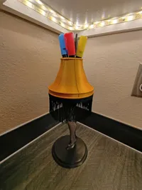 Seperated into sections and turned into pen holder