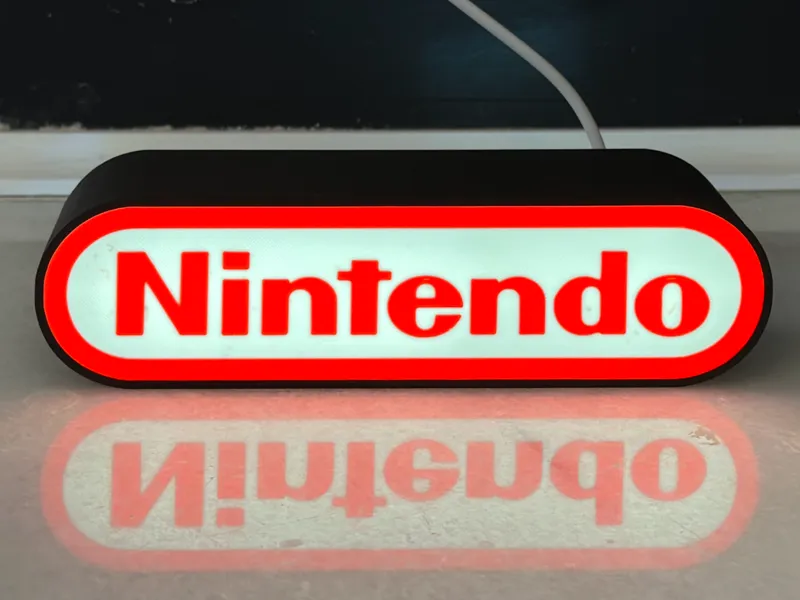 Nintendo Logo Light Box