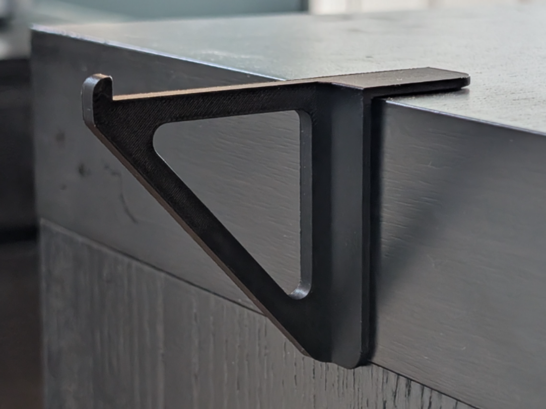 Ultra-Minimal Desk-Side Filing Folder Hanger