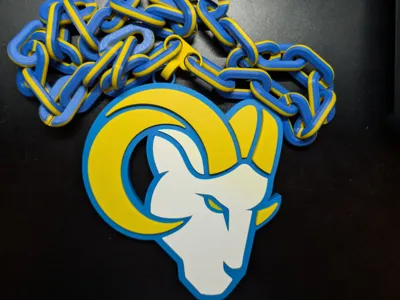 Los Angeles Rams big logo chain LA Rams 2026 logo