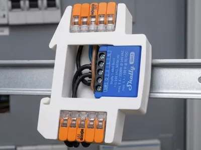 Shelly Mini 1 Gen3 / Gen4 Din Rail Wago clamps