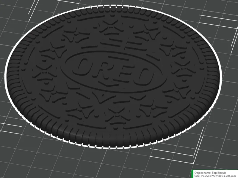 Oreo Coaster - Scaled to 100mm