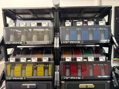 COMPLETTE SET OF FILAMENT CARDS AND HOLDER FOR AMS