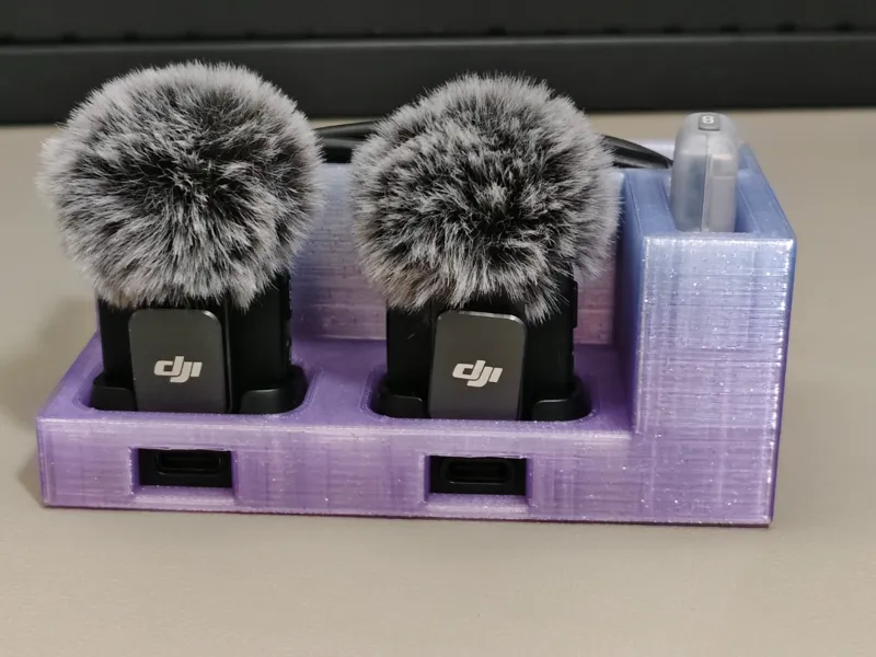 大疆dji mic mini 无线麦克风桌面收纳