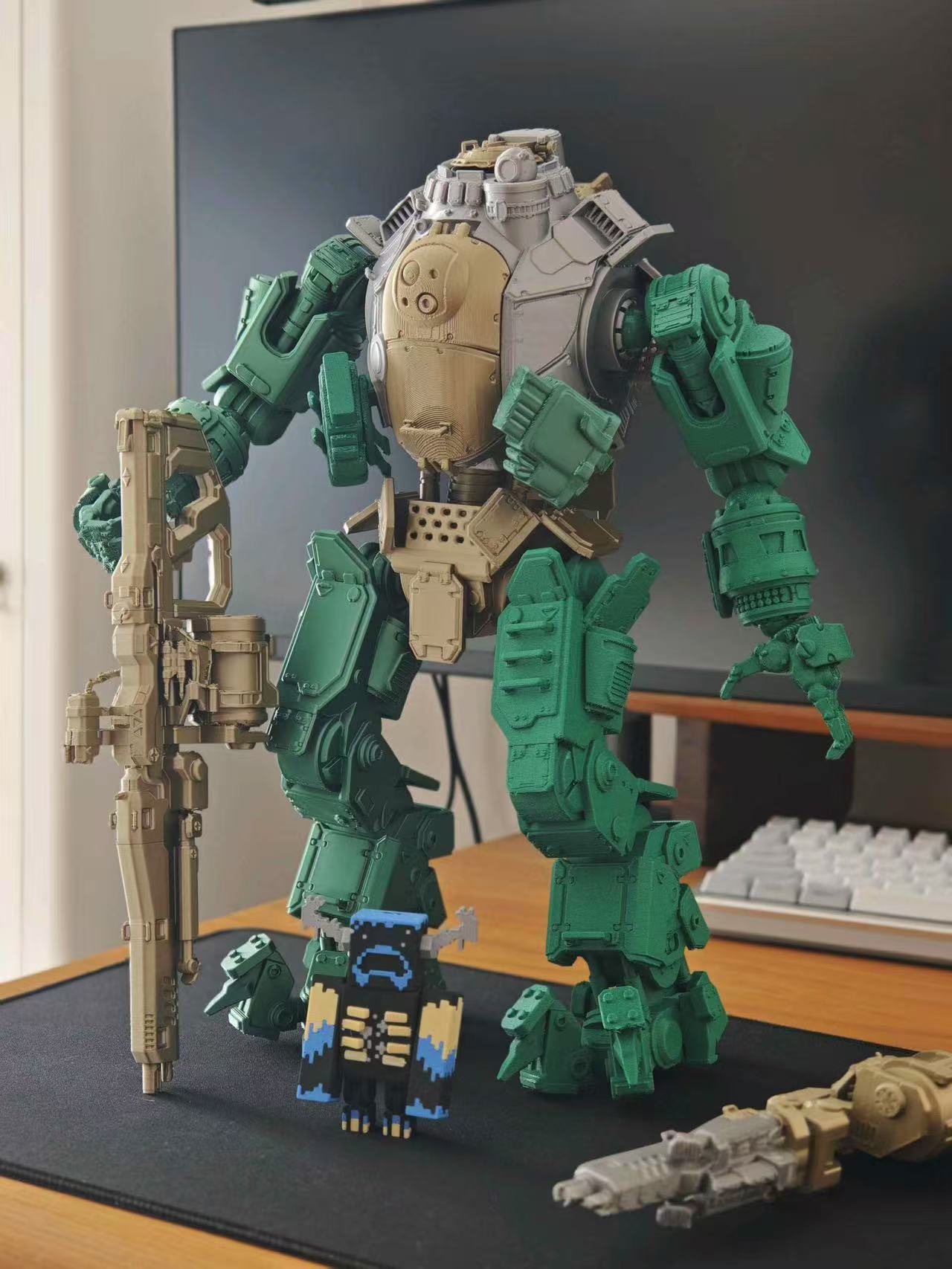 Miniatura 2 do modelo 3D 2024款高细节泰坦陨落阿特拉机甲