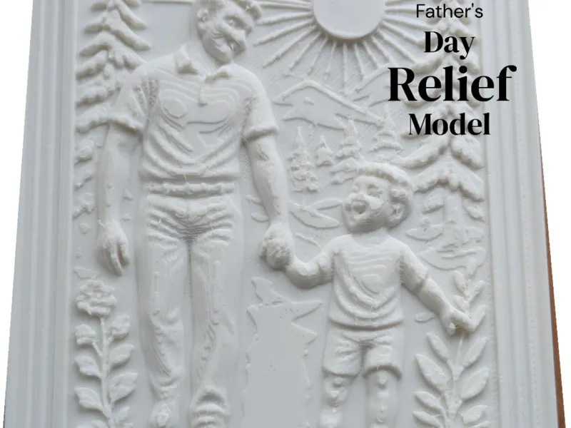 Father's Day Relief Sculpture Gift