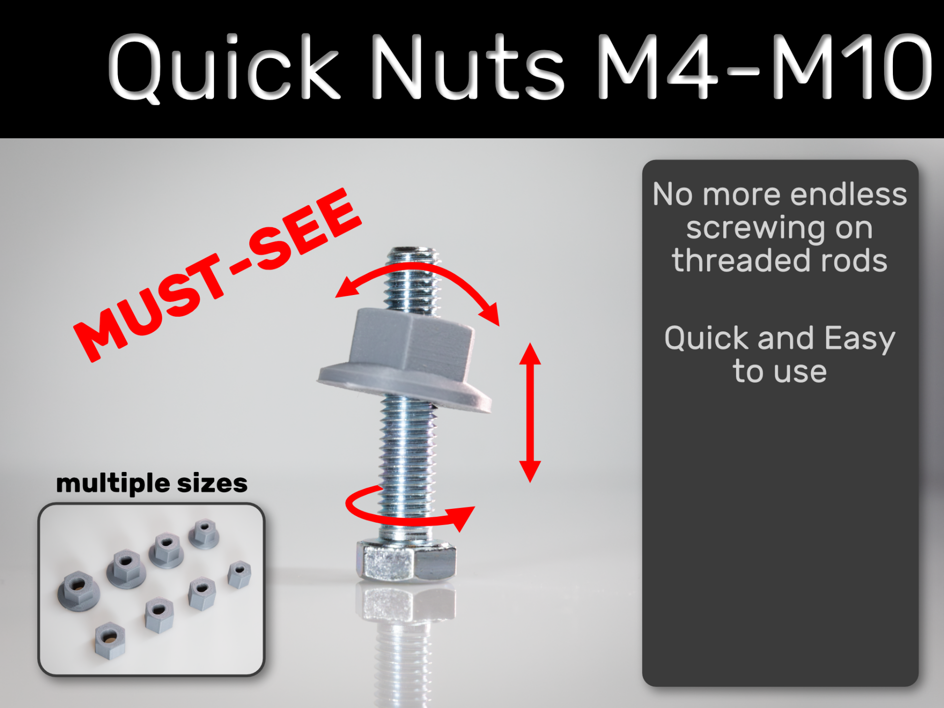 Quick Nuts M4 - M10