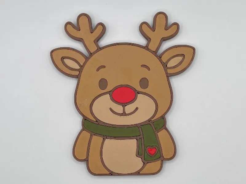 Reindeer | Christmas Fridge magnets | No AMS