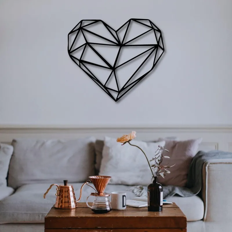 2d wall-art - geometric heart