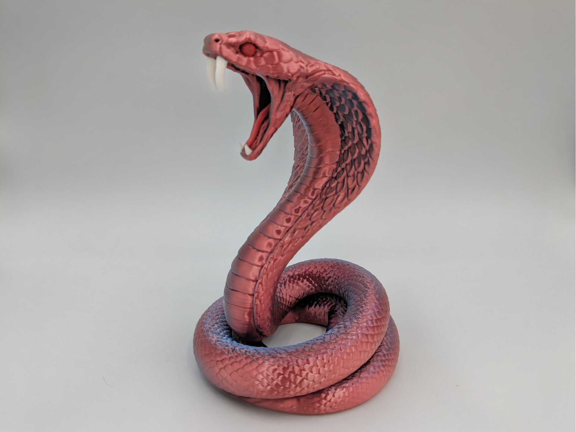 King Cobra Statue – Multicolor Print