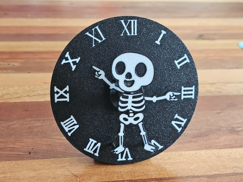 Skeleton Desk Clock