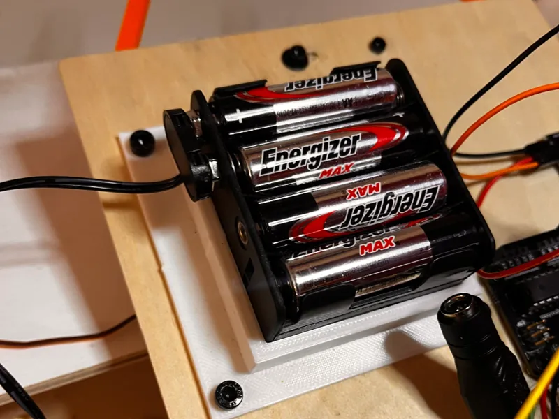 Double AA Battery mount holder for 6 or 8