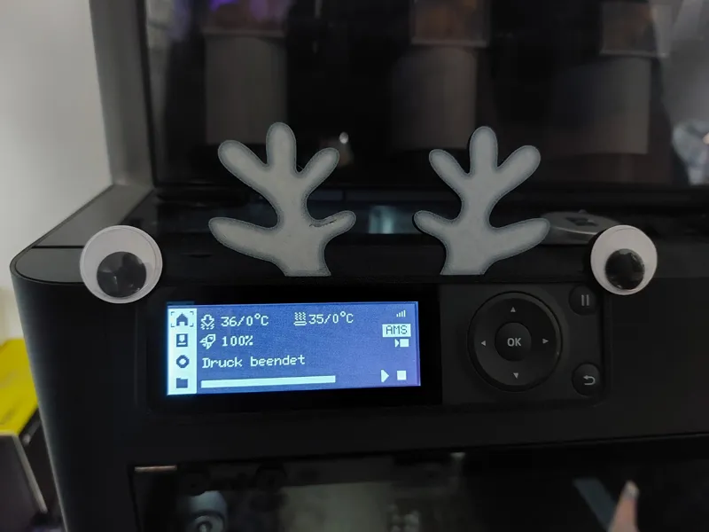 Reindeer Display Cover for P1S/P1P