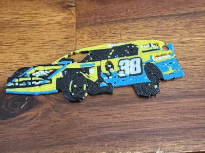 dirt car keychain