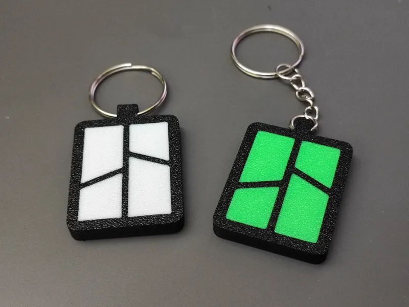 Keychain bambulab multicolor ams, simply print - Portachiavi bambulab multicolore ams