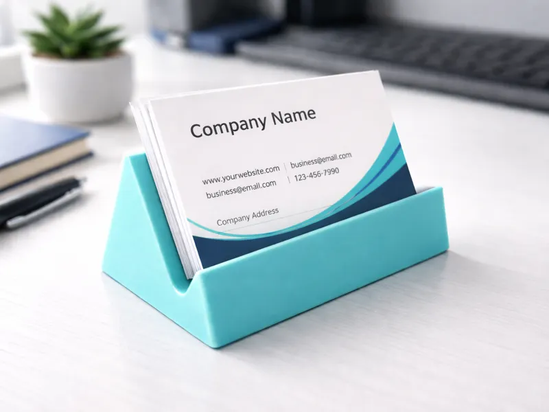 Business card holder and phone holder