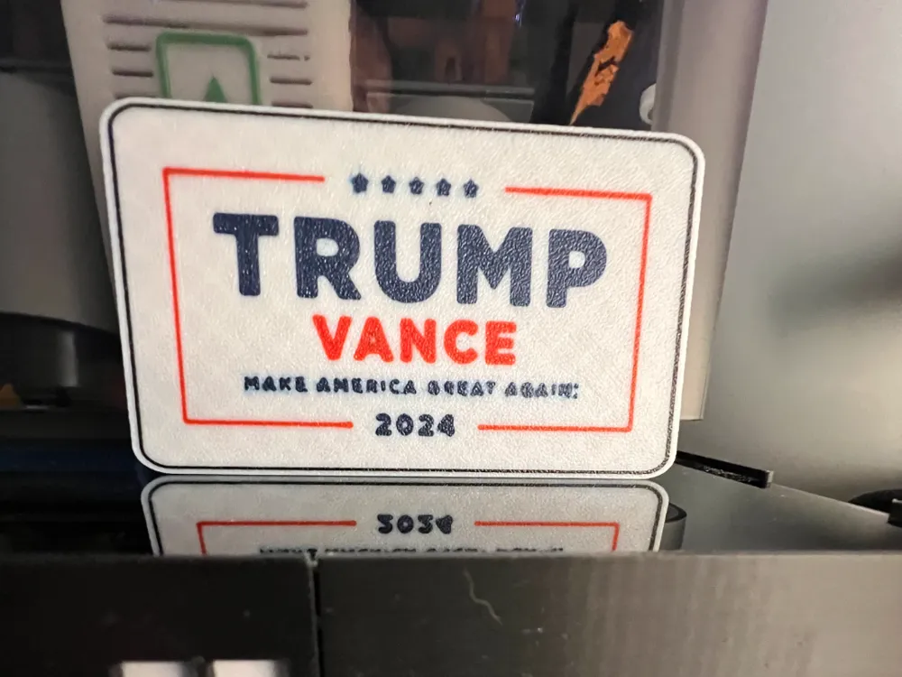 Smaller version of Trump Vance sign by 3DPrinting4fun MakerWorld ...