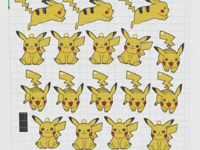 Pikachu keychains