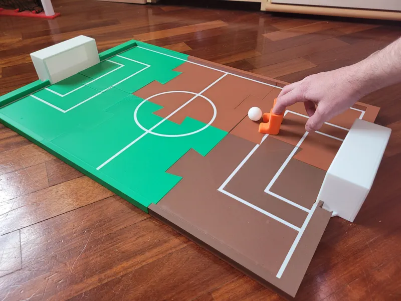 Finger soccer-Fully 3D Printable Tabletop Game