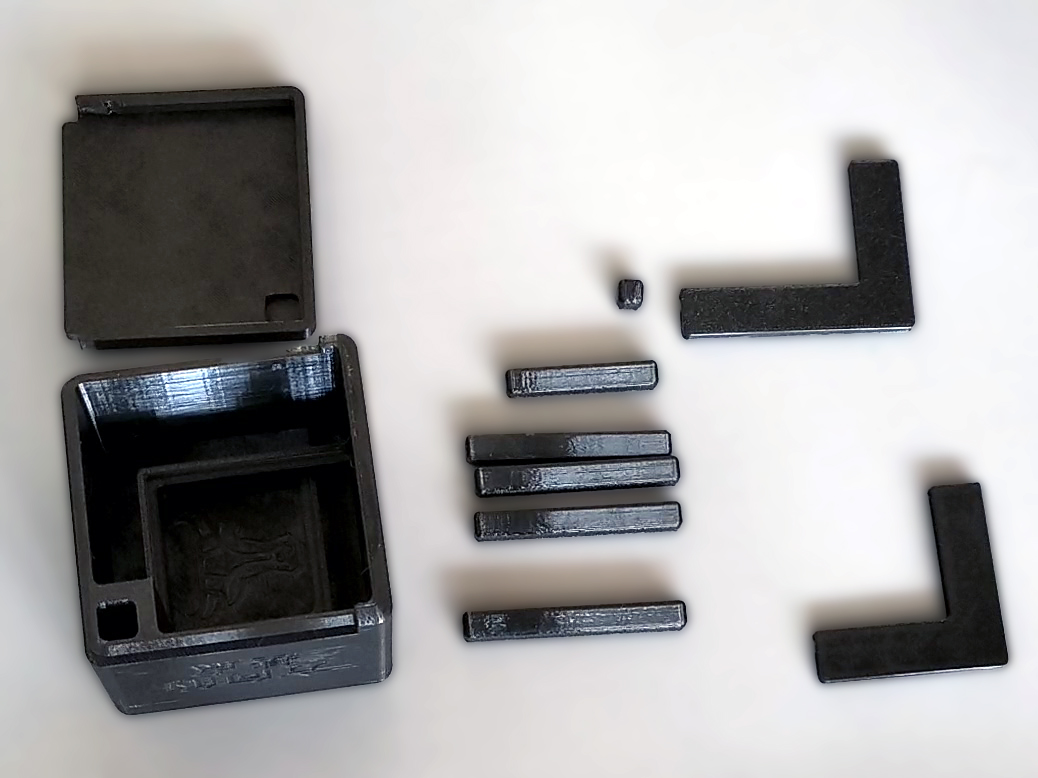 Miniatura 1 do modelo 3D ​  智趣解锁奥秘魔方机关盒：巧妙玲珑的鲁班解密益智玩具，创意礼盒礼物谜盒模型挑战你的逻辑思维