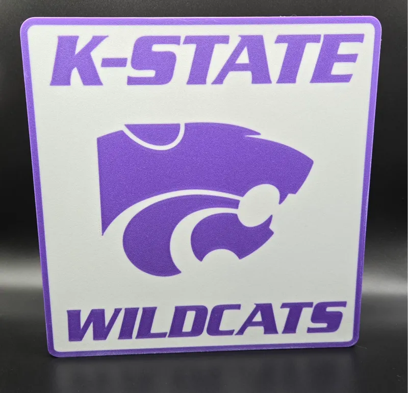 KState wilds cat logo light box