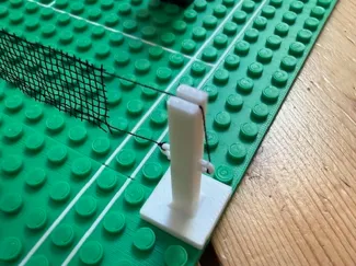 Badminton net stand bricks-compatible