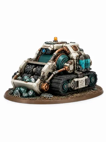 Escenografía en miniatura: Grimdark Space dwarf Mining Mineral Collector — vista de referencia 2