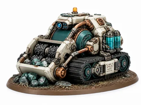 Escenografía en miniatura: Grimdark Space dwarf Mining Mineral Collector — referencia de MakerWorld