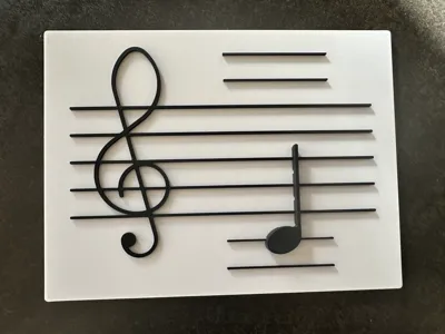Musical score sheet with flexible note for learning