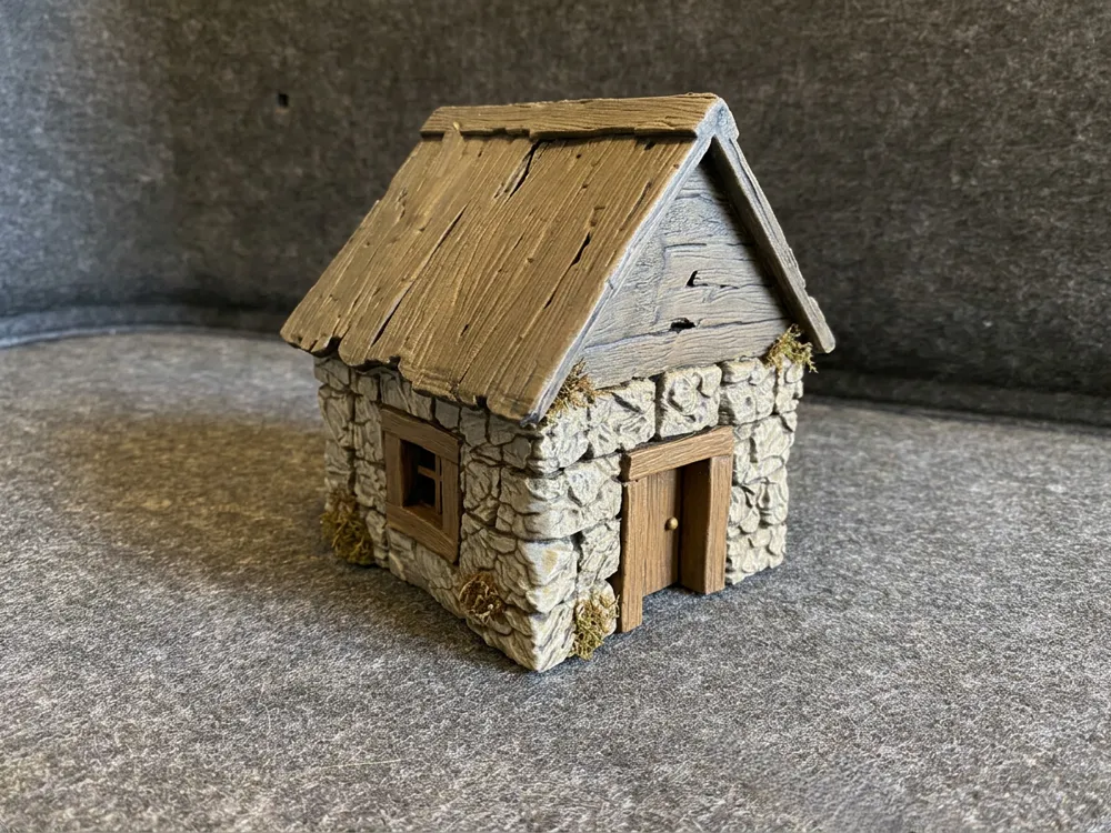 Escenografía en miniatura: Farm house 4. Referencia del modelo original.