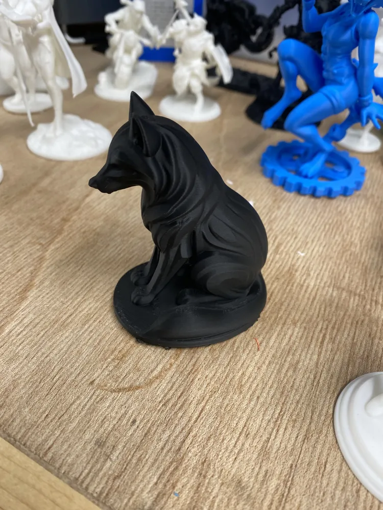wolf sculpture by loanshark MakerWorld: Download Free 3D Models