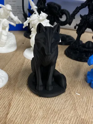 wolf sculpture by loanshark MakerWorld: Download Free 3D Models