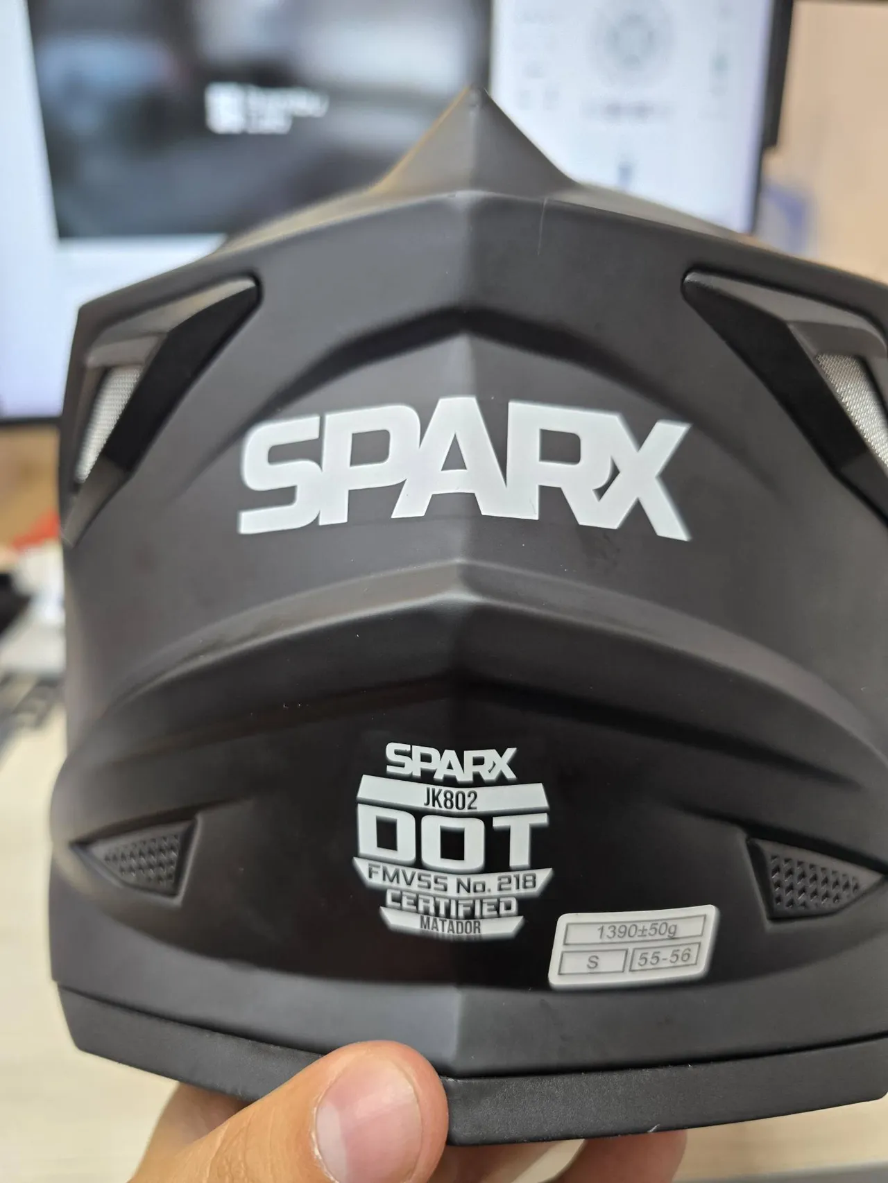 Воздухозаборники на мотошлем Sparx jk802 view 3