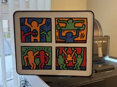 Keith Haring Inspired lightbox