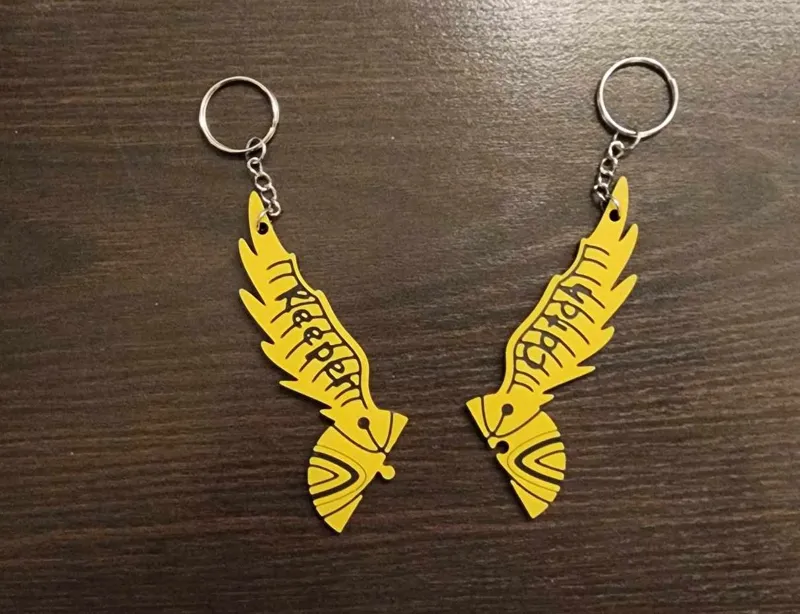 Golden Snitch - Harry potter inspired valentines keychain