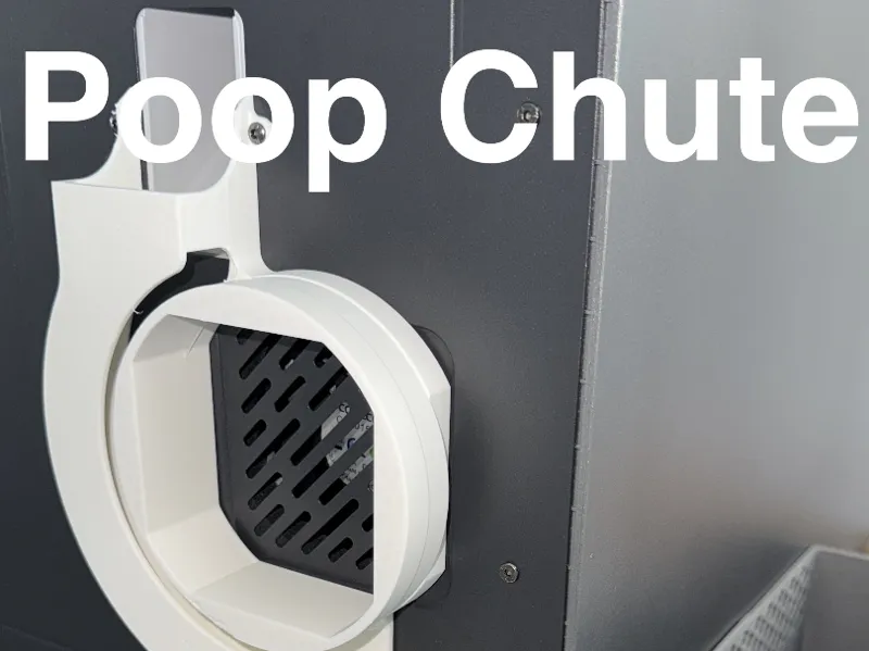 Kobra S1 Exhaust-Friendly Poop Chute with 100 mm