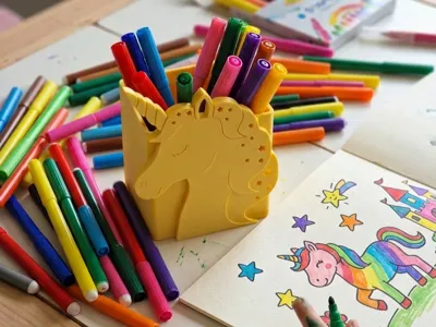 Fairytale Unicorn Pen Holder