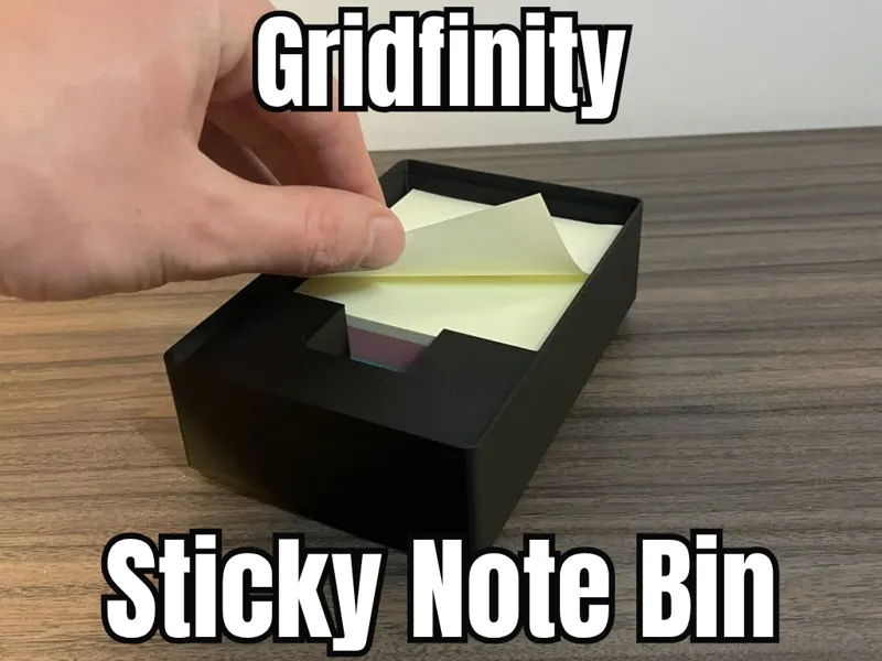 Sticky Note Gridfinity Bin
