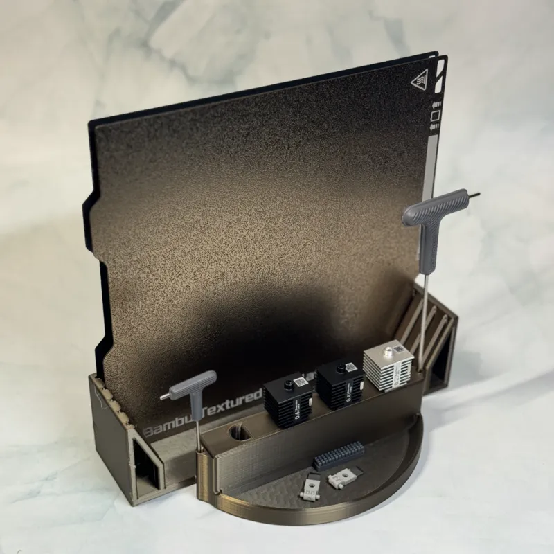 Bambulab A1 Mini Plates, Hotend & Essentials Organizer Stand