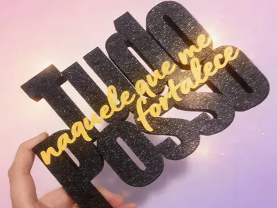 Decorative Plate Christian Phrase