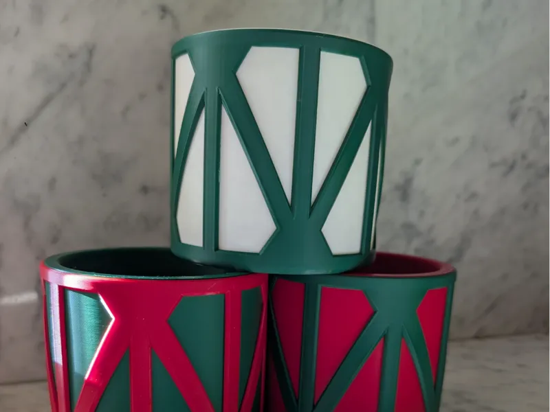 Multicolor (No AMS) diamonds pot