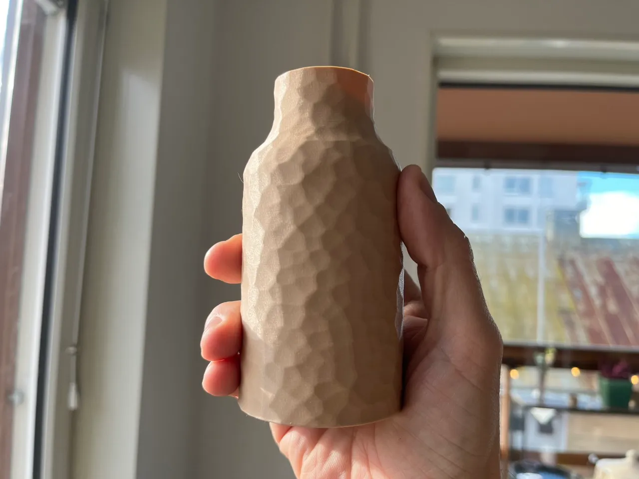 Faceted vase view 3