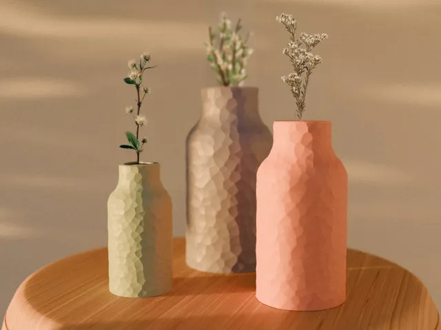 Faceted vase