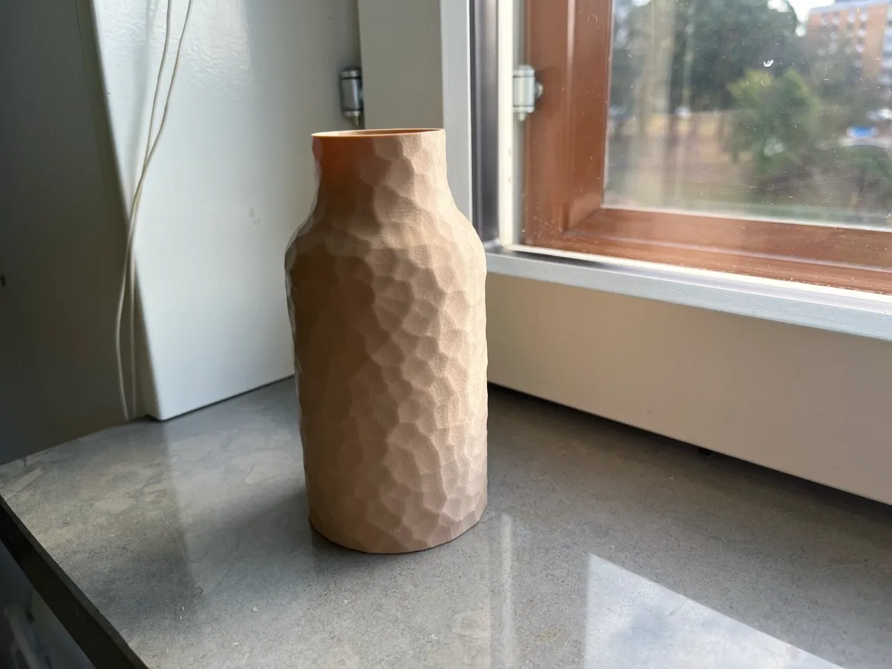 Faceted vase view 2