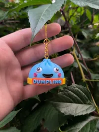 Dumpling Name Keychain