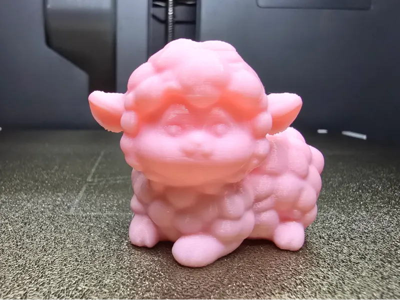 Cute fluffy ram