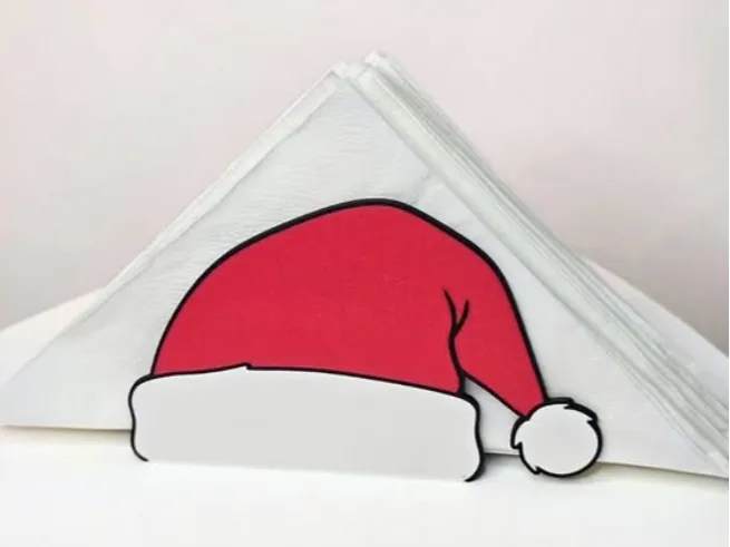 Napkin Holder - Christmas Hat