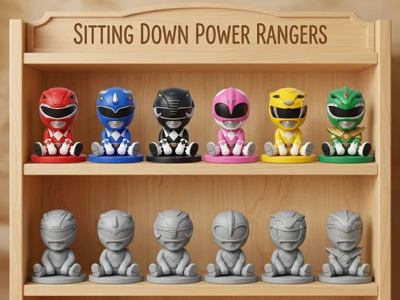 SENTADITOS POWER RANGERS