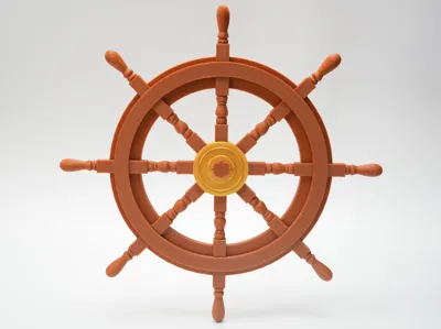 Classic Ship's Wheel | Nautical Helm Decor