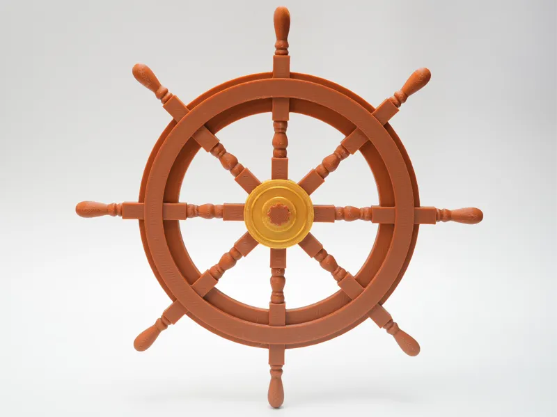 Classic Ship's Wheel | Nautical Helm Decor
